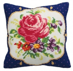 "Роза в стиле..."-5140  подушка