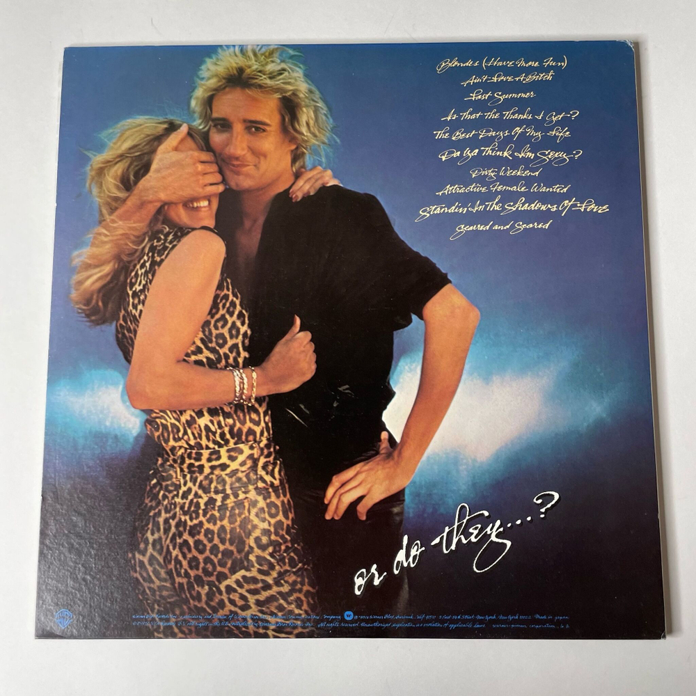 Винтажная виниловая пластинка LP Rod Stewart Blondes Have More Fun (Japan 1978) (Obi) Da Ya Think I'm Sexy?