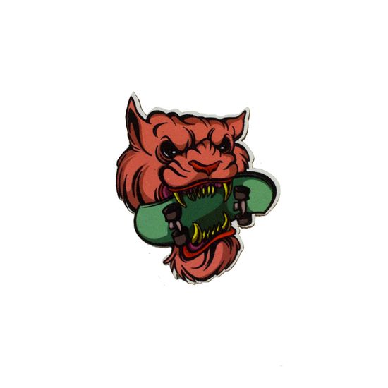 Деревянный значок. Скейт