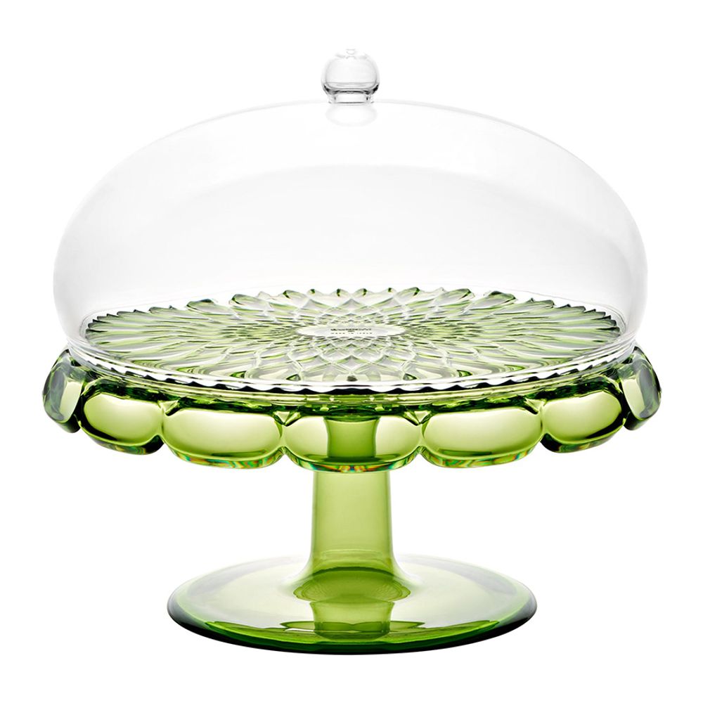 Блюдо для торта с крышкой Vanity, Ø30 см, зеленое
