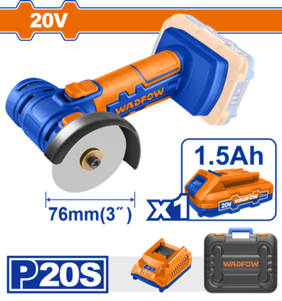 Пила аккумуляторная универсальная 20В 76 мм (10) WADFOW WLAP571