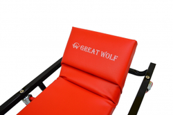 Лежак подкатной низкопрофильный красный GWC-2 Great Wolf