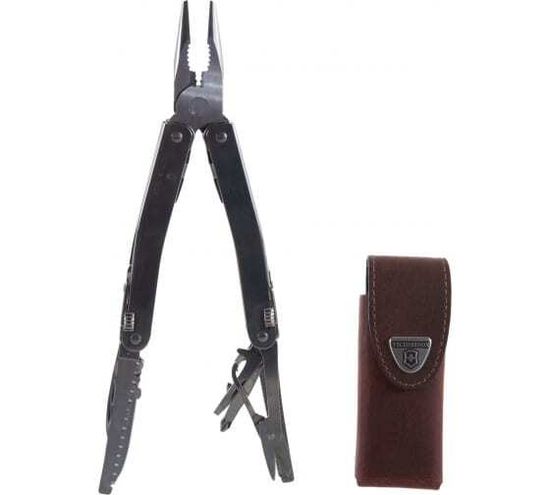Многофункц. инстр.-т Victorinox Мод. SwissTool Spirit X (лезвие pointed+ножницы)(105мм)(чехол: кожа) - 27 функций