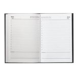 Ежедневник недатированный А5 145х215 мм BRAUBERG бумвинил, 160 л., черный, 126540