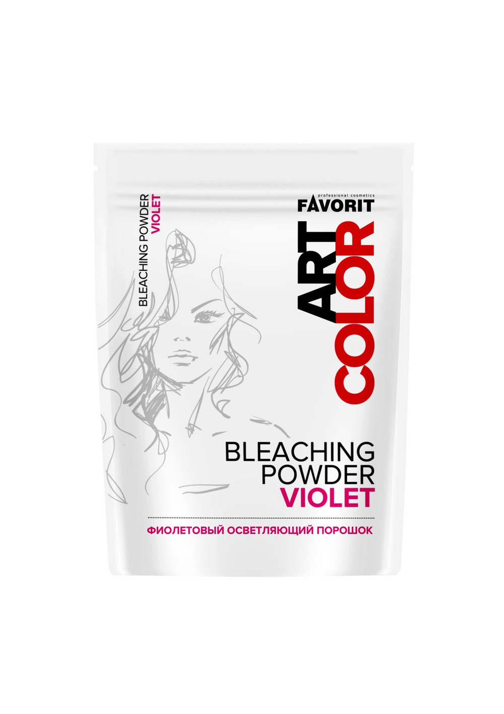 Осветляющий порошок Favorit Art Color 8 тонов (ФИОЛЕТОВЫЙ)  500 г. FV