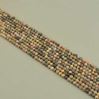 Нитка Родонит 38 см. 4,2 мм. (Без замка)