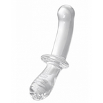 Стеклянный фаллоимитатор Satisfyer Double Crystal (20×5,5 см) прозрачный