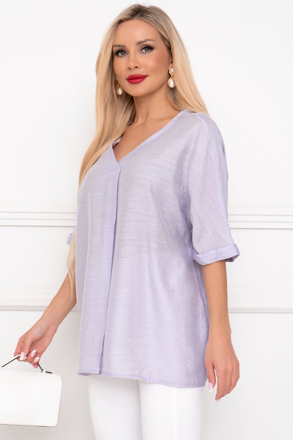 Блузка Мила (нежная сирень) Б11-254 Nikol (Акция)