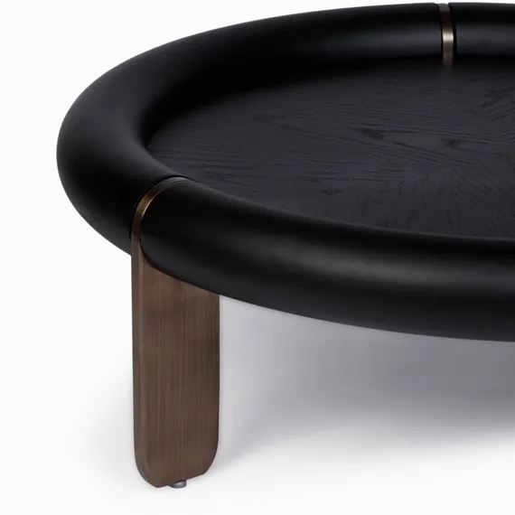 Журнальный стол Luca Ø100х33 см, черный