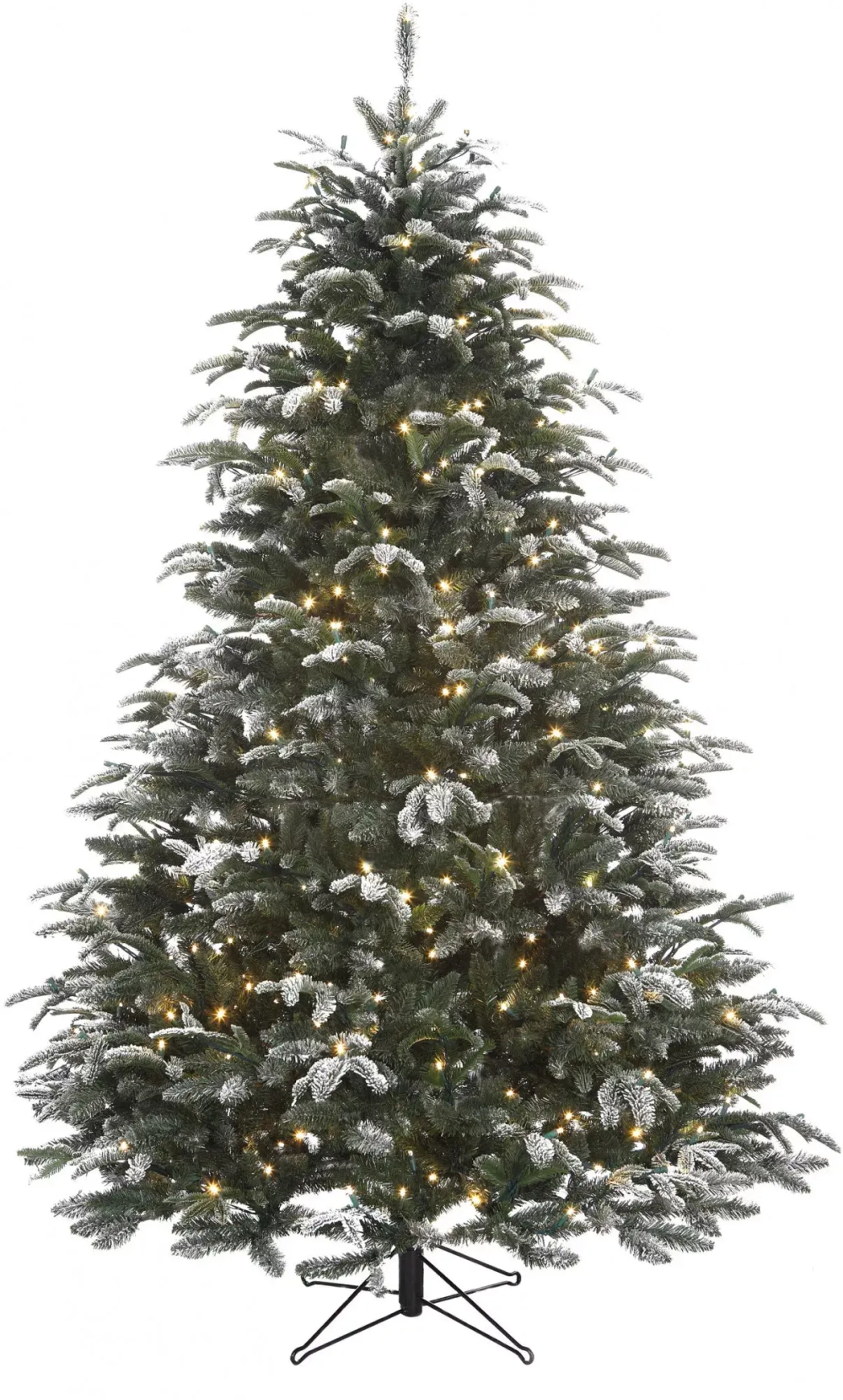 Ель Стильная заснеженная 260 см., 816 LED ламп, литая хвоя+пвх, Black Box (74350)