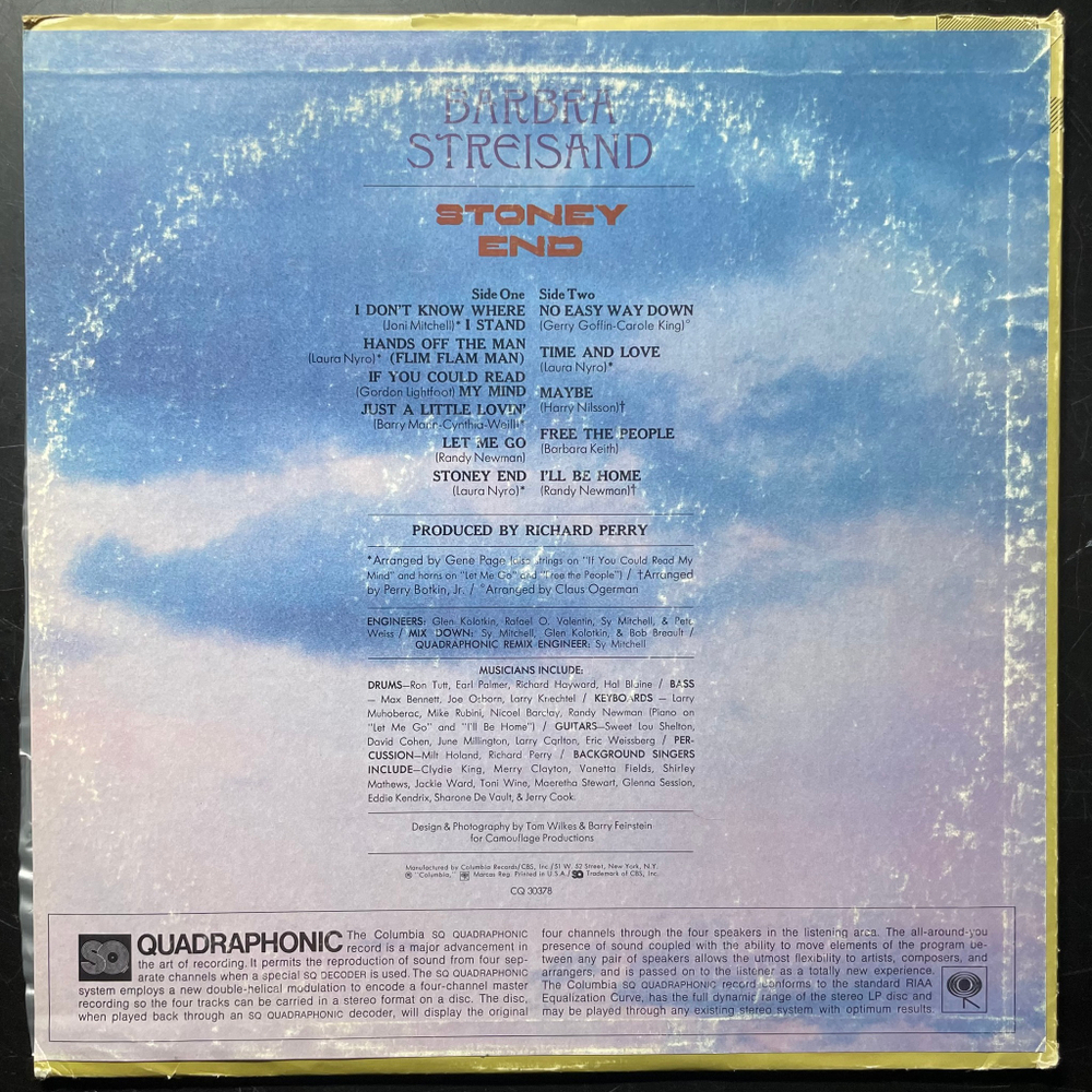 Barbra Streisand ‎– Stoney End (США 1972г.)