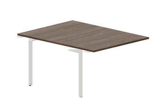 Составной стол на 2 рабочих места 118х156,6х75см (без отверстий) - приставной элемент