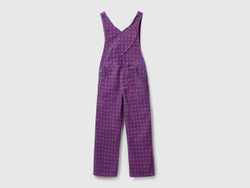 Benetton Комбинезон из хлопка с V-образным вырезом «Stranger Things», фиолетовый
