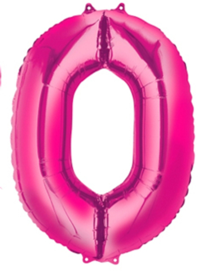 Цифра "0" Розовый