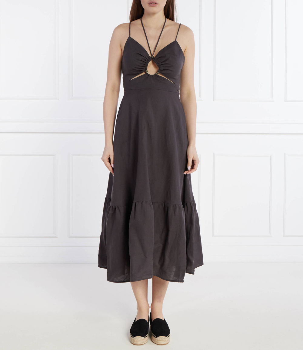 Льняное платье DINA Pepe Jeans London - графитовый(PL953520)