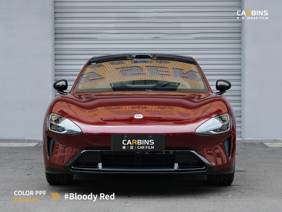 Carbins Color PPF Bloody Red GP05C красная бордовая цветная полиуретановая защитная антигравийная пленка