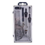 Готовальня 9 предм: циркуль мет, грифели, циркуль-измеритель, 4 лин, пласт.футляр