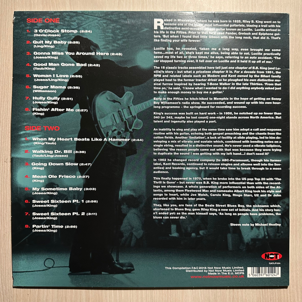 B.B. King - The King Of The Blues - Original Blues Classics (Европа 2015г.)