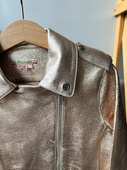 Кожаная куртка-косуха Bonpoint, 128