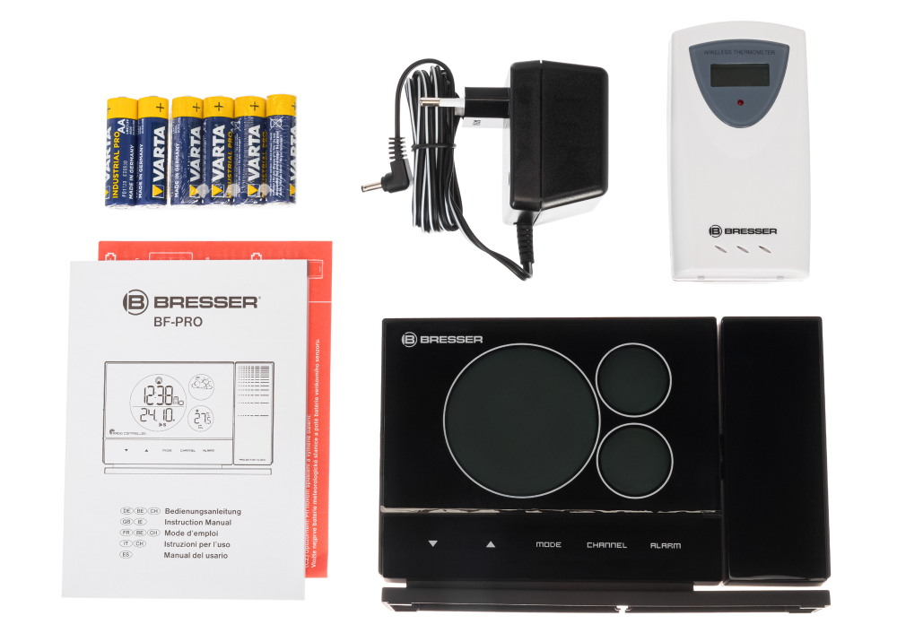 Метеостанция Bresser BF-PRO с проектором, черная