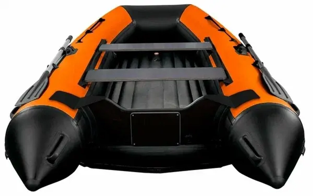 Лодка ПВХ River Boats RB 370 НДНД черно-оранжевый