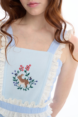 Платье-миди из жатого хлопка