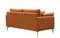 Двухместный диван Lucca 170 см, натуральная кожа цвета Camel