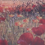 Алмазная мозаика на подрамнике с полным заполнением «МИР ЯРКИХ КРАСОК», поле с маками, 30*40см