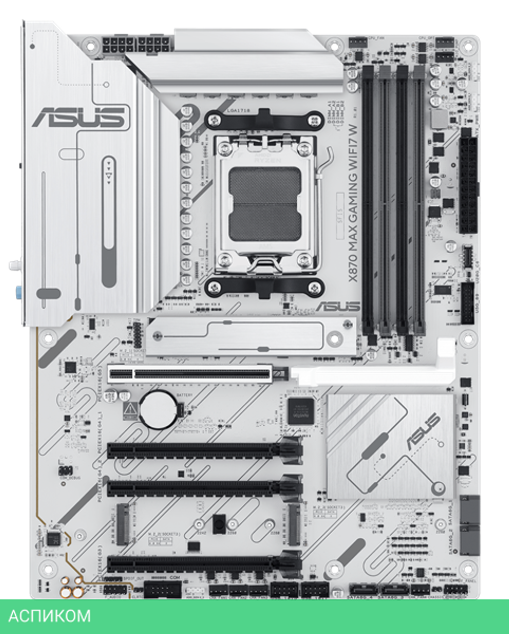 Материнская плата ASUS X870 Max Gaming WiFi7 W (90MB1LZ0-M0EAY0)