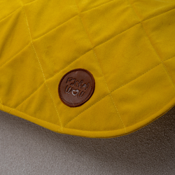 Диванный лежак из микровелюра, желтый 90х60 Rachel WOW