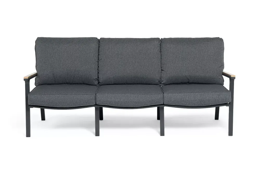"Крокус" лаунж-зона 5-местная из алюминия, цвет темно-серый