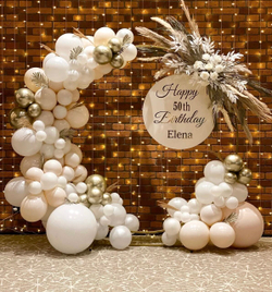 Фотозона круглая с декором