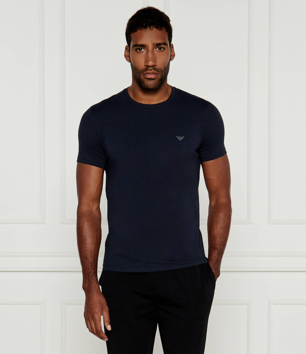 Футболка 2шт. Emporio Armani - темно-синий(111267 4F720)