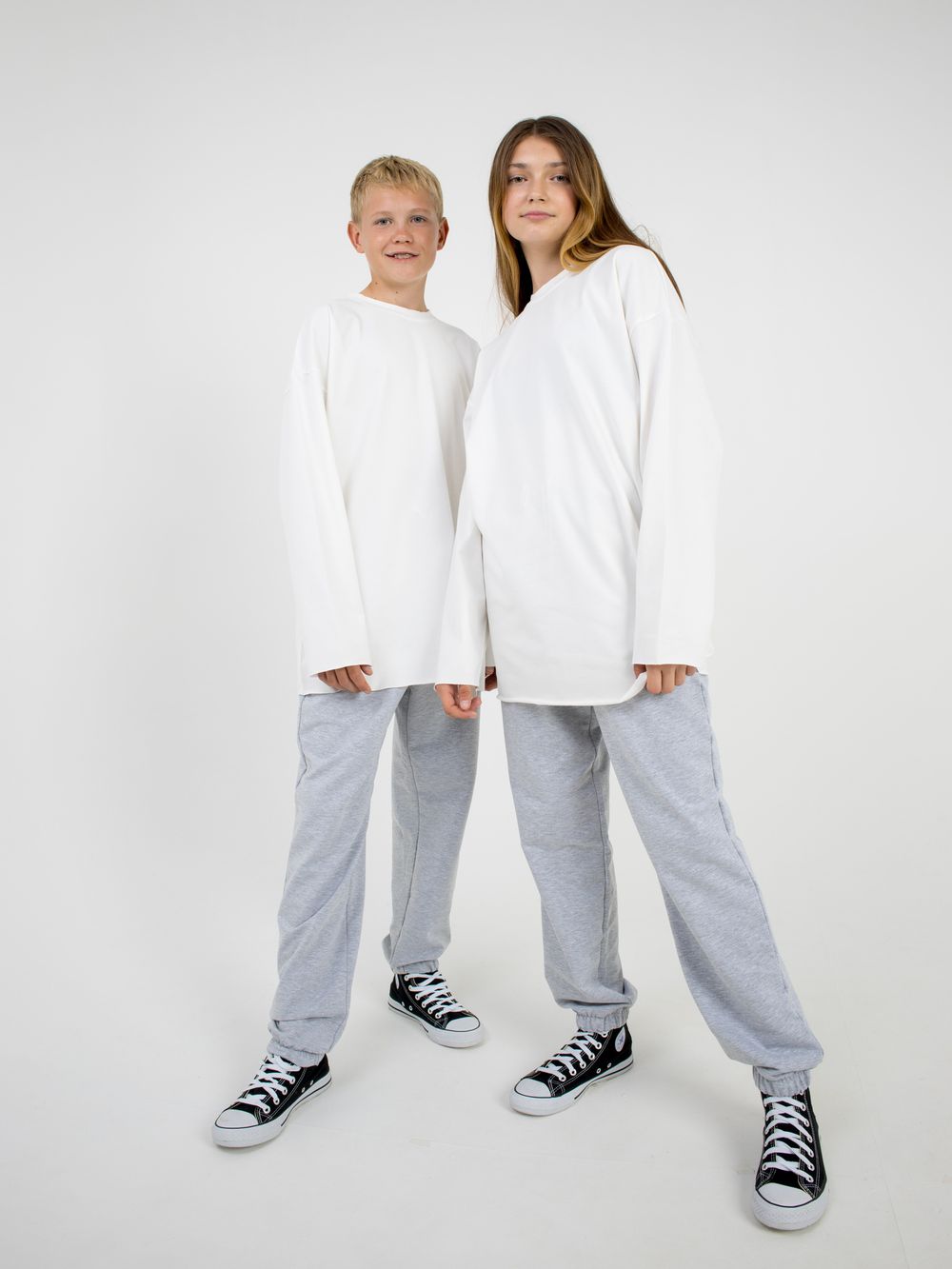 Лонгслив оверсайз "МОЛОКО" подростковый