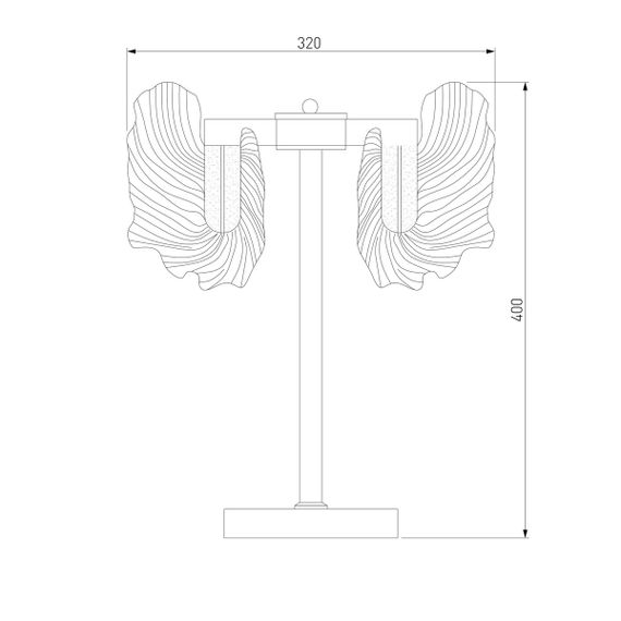 Настольная лампа Bogates Farfalla 80509/1
