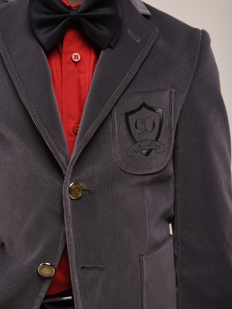 Пиджак для мальчика из вельвета