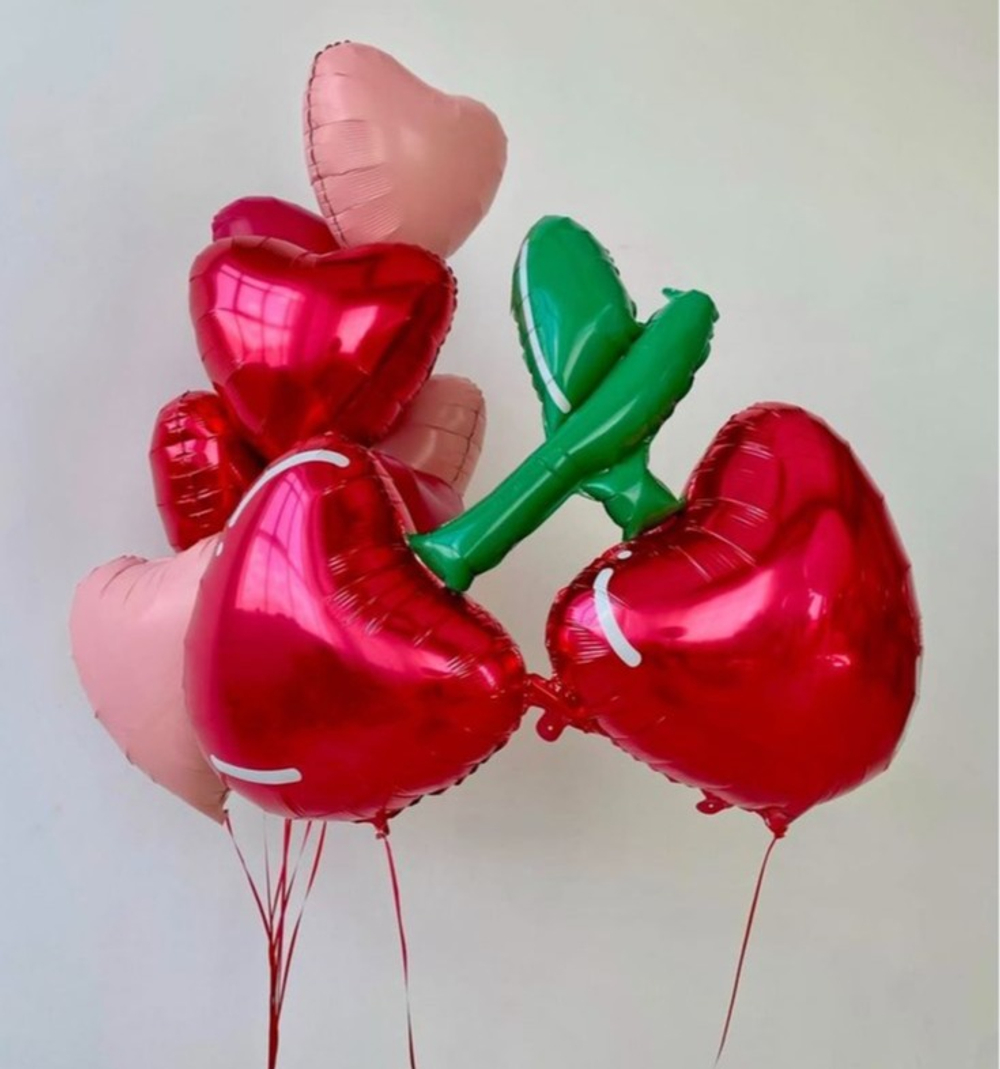 Фольгированный шар-фигура «Вишня», 89 см