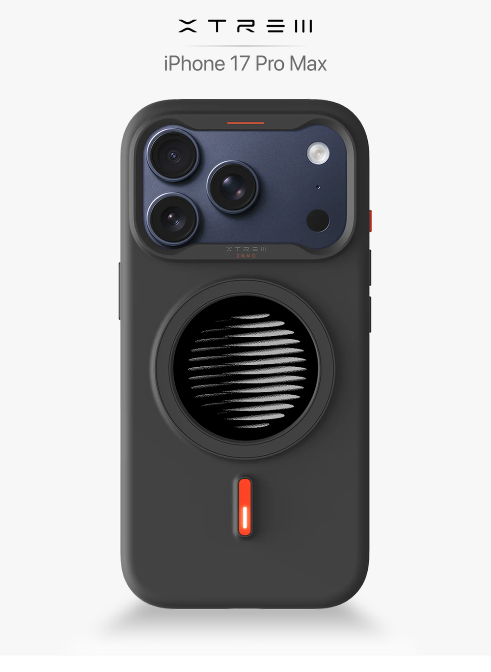 XTREM Чехол для Apple iPhone 17 Pro Max с экраном на задней панели, черный