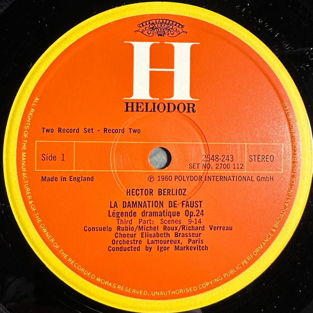 Берлиоз - Проклятие Фауста 2LP (Англия 1976г.)