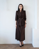 Блуза «Невероятная» в шоколадном