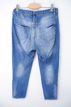 Джинсы Benetton с разрезами 46 размер