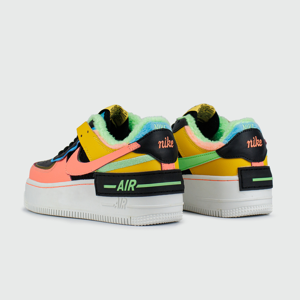 Кроссовки Nike Air Force 1 Low Shadow Fur Color Mix