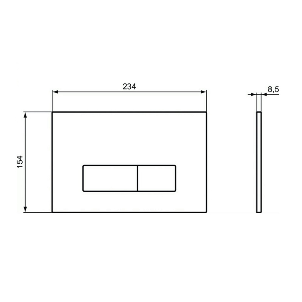 Кнопка смыва Ideal Standard OLEAS™ M2, хром (R0121AA)