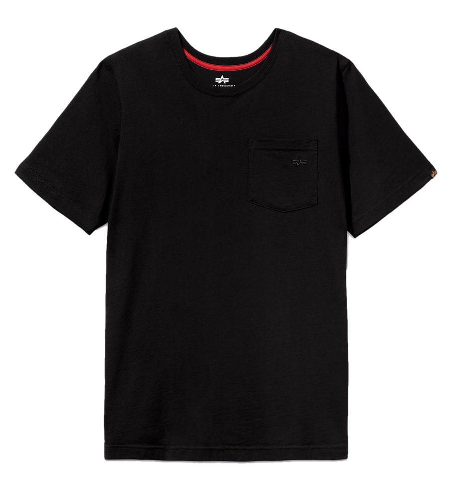 Футболка Alpha Industries Small Logo Pocket Tee Черная