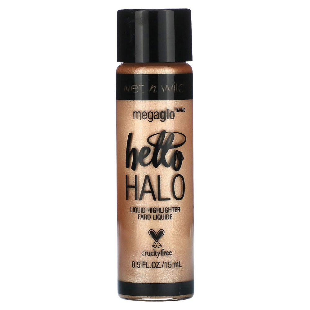 wet n wild, MegaGlo, жидкий хайлайтер Hello Halo, оттенок 306B Guilted Glow, 15 мл (0,5 жидк. унции)