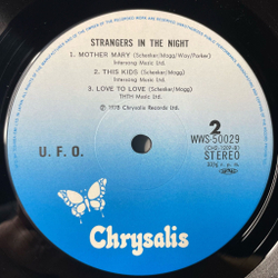Винтажная виниловая пластинка LP UFO Strangers In The Night (Japan 1979) (Obi) Out In The Street
