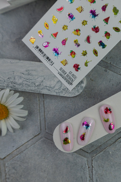 Nogtemoda Слайдер дизайн Combi CF051 Фрукты