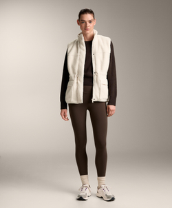 Oysho Жилет из искусственной овчины, экрю