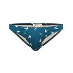 Мужские трусы слипы изумрудные с принтом DARKZONE DZN6499