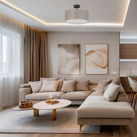 Потолочный светильник TK Lighting 6247 Rondo Linen